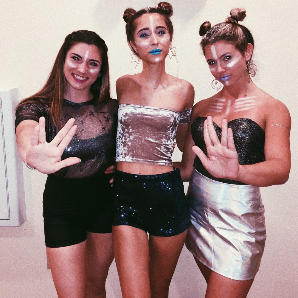 Navy sequin shorts